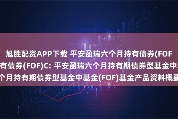 旭胜配资APP下载 平安盈瑞六个月持有债券(FOF)A,平安盈瑞六个月持有债券(FOF)C: 平安盈瑞六个月持有期债券型基金中基金(FOF)基金产品资料概要更新